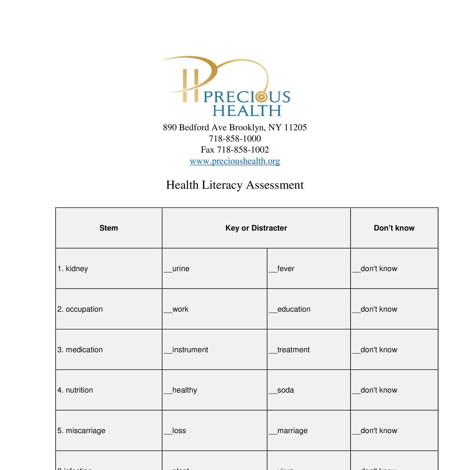 3C Health literacy assessment form.docx DocDroid
