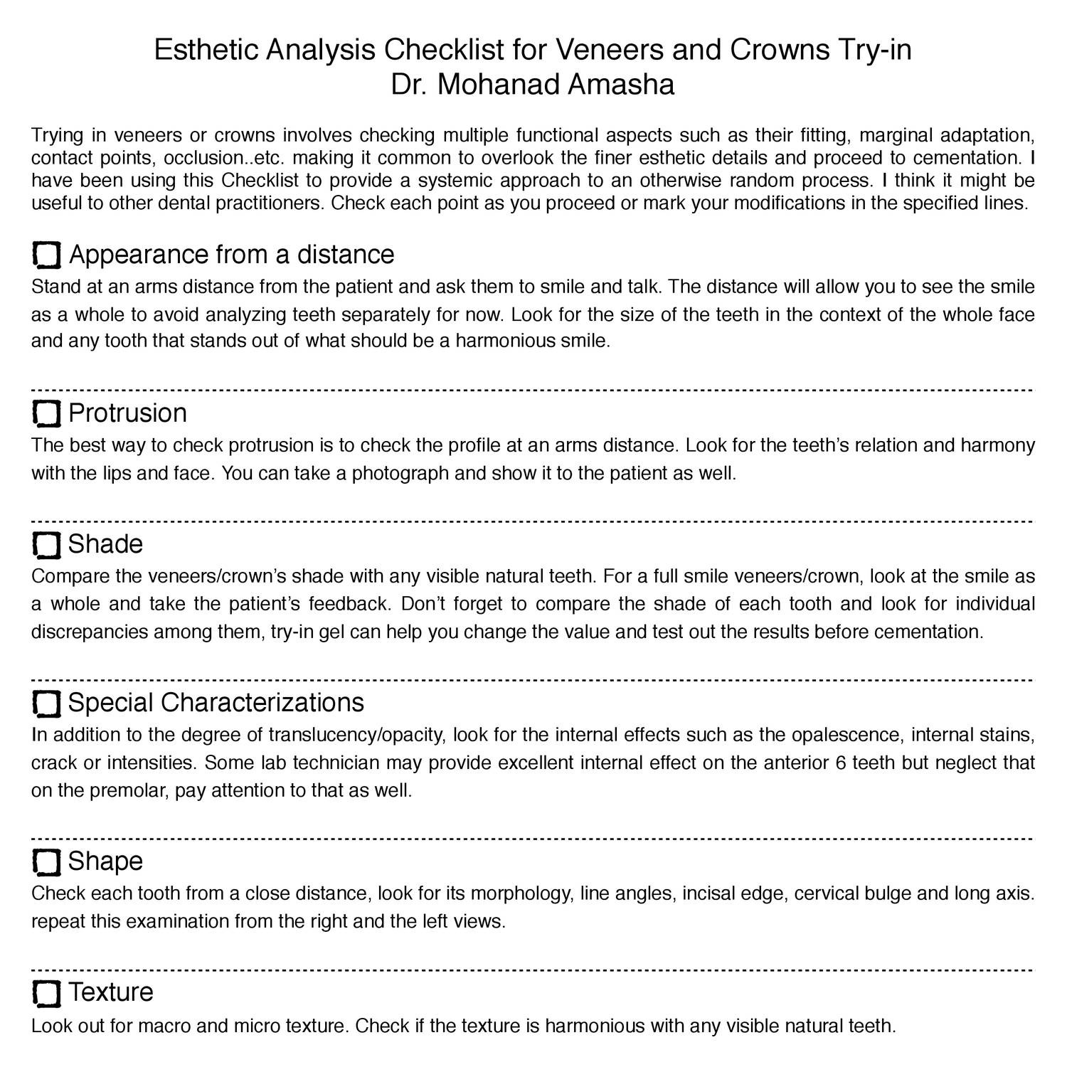 Esthetic Analysis Checklist for Veneers and Crowns Tryin .pdf DocDroid