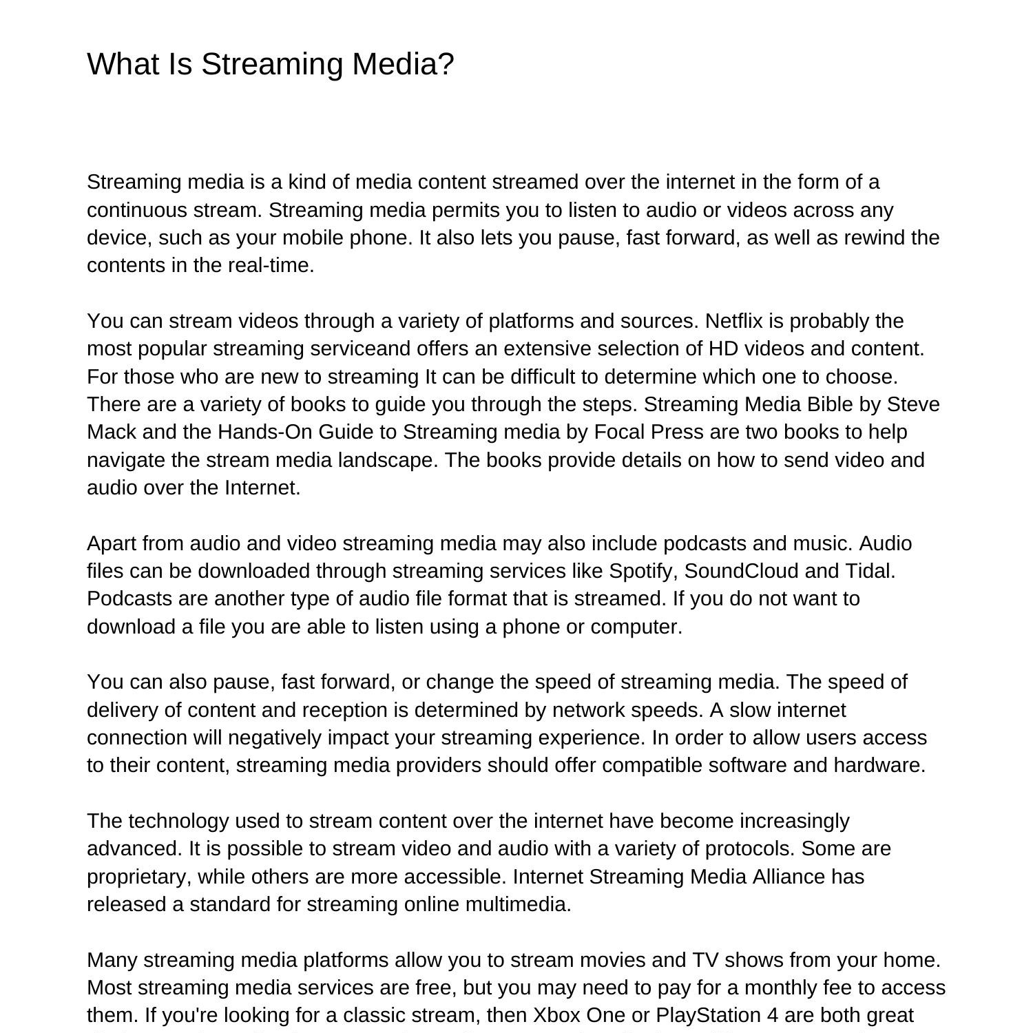 What Is Streaming Mediavljpc.pdf.pdf DocDroid