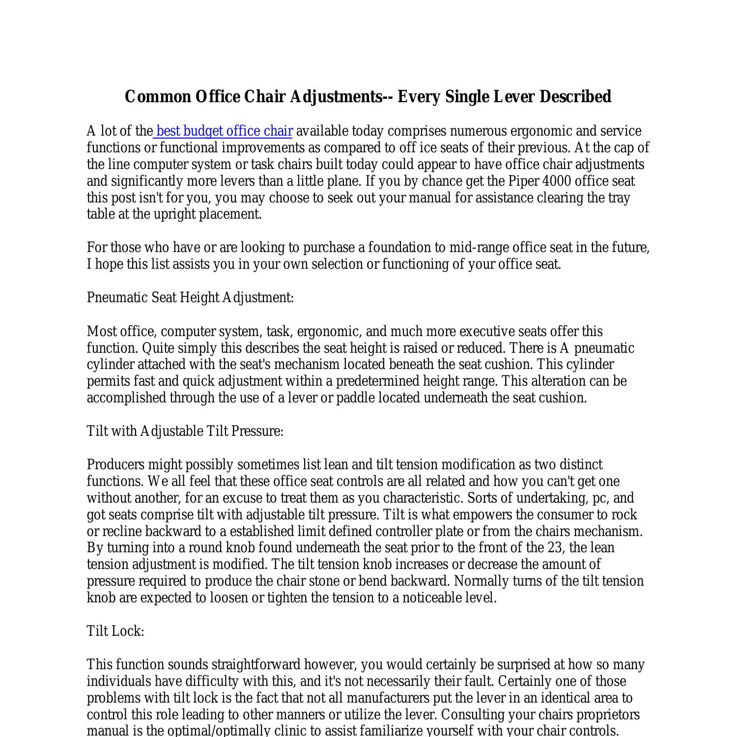 Common Office Chair Adjustments.pdf DocDroid