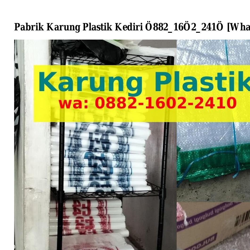 Pabrik Karung Plastik Kediri.pdf | DocDroid