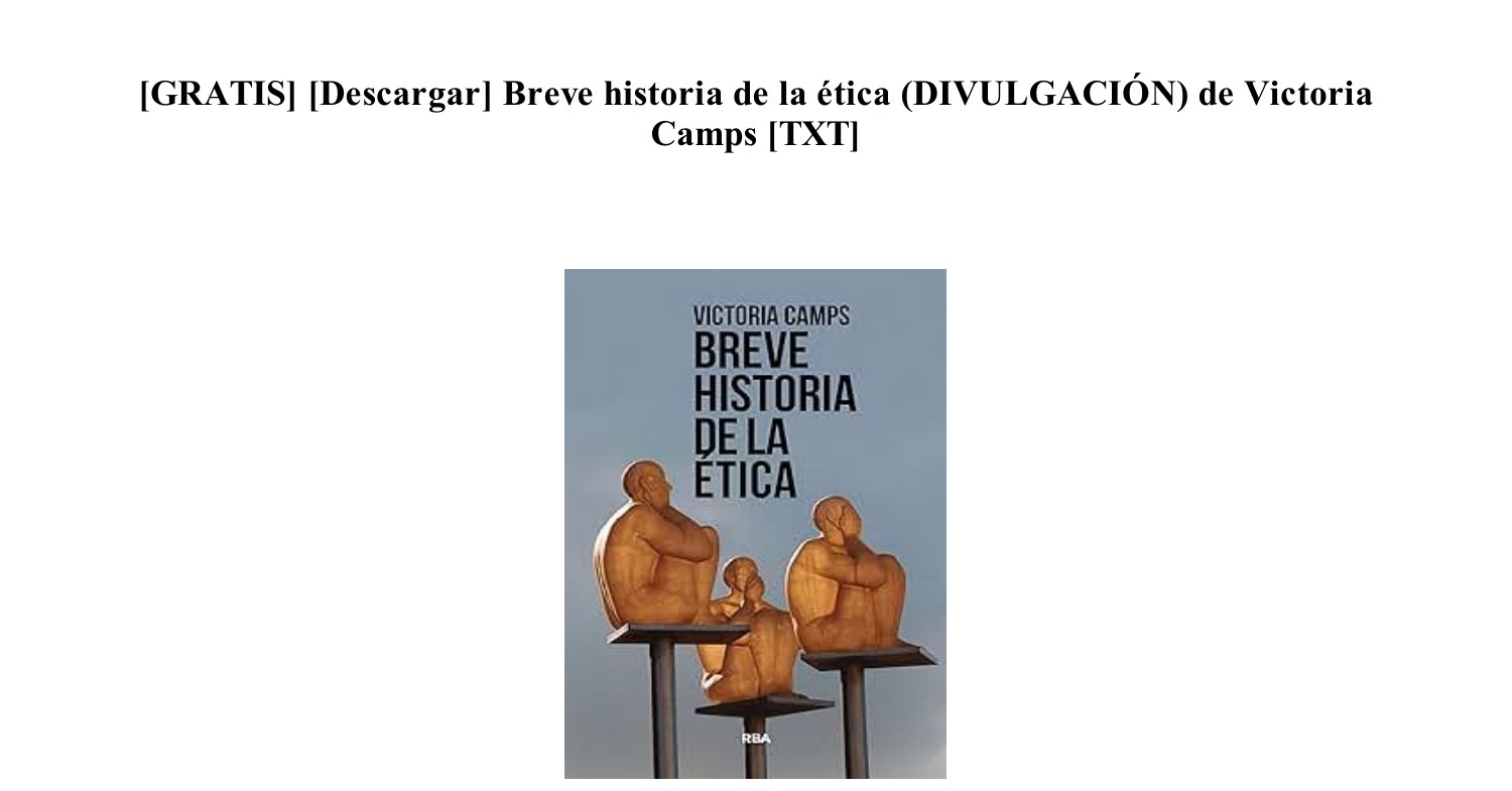 [PDF FB2] [Gratis] Breve historia de la ética (DIVULGACIÓN) de Victoria