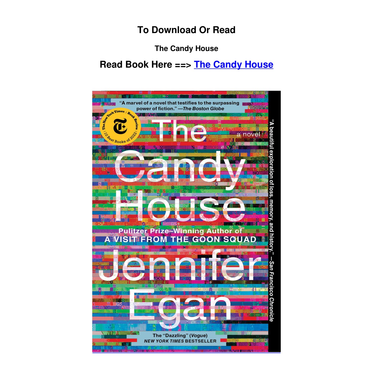 Download Pdf The Candy House BY Jennifer Egan.pdf DocDroid