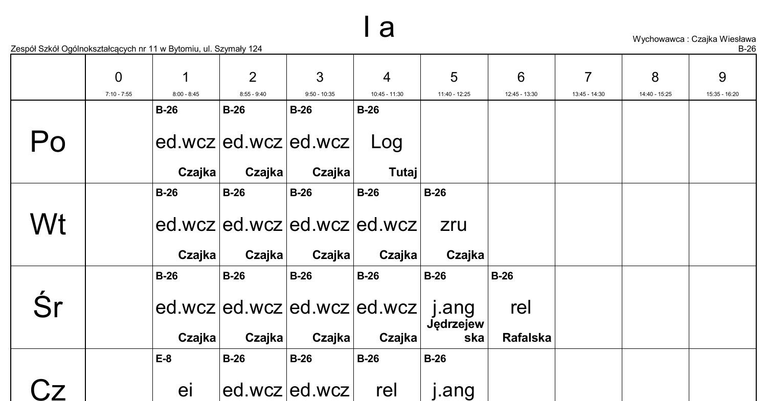 Cez.net.pl Plan Lekcji