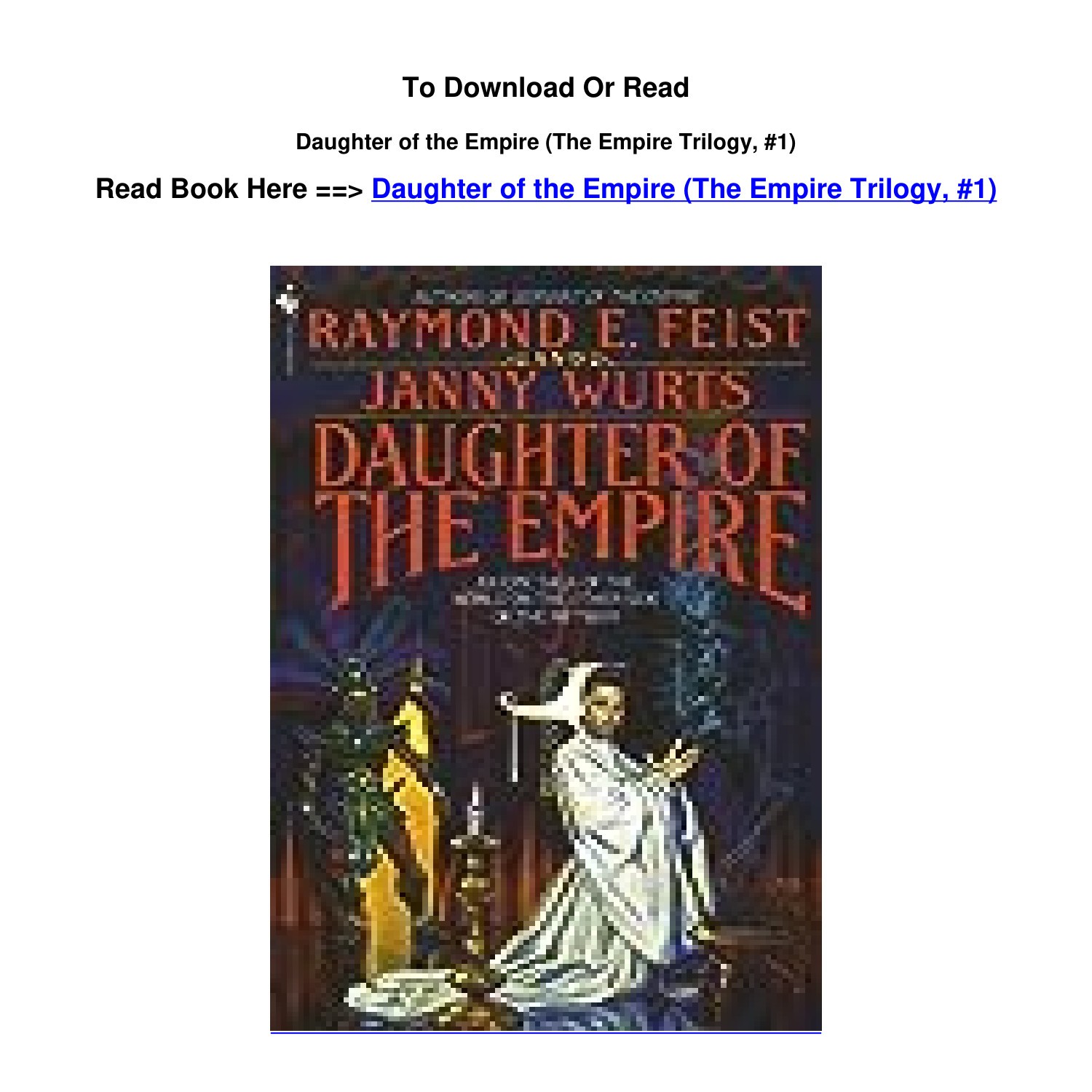 pdf download Daughter of the Empire The Empire Trilogy 1