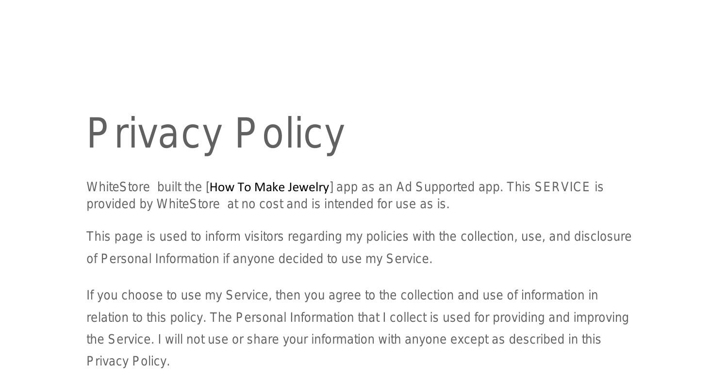 How To Make JewelryPolicy.docx DocDroid