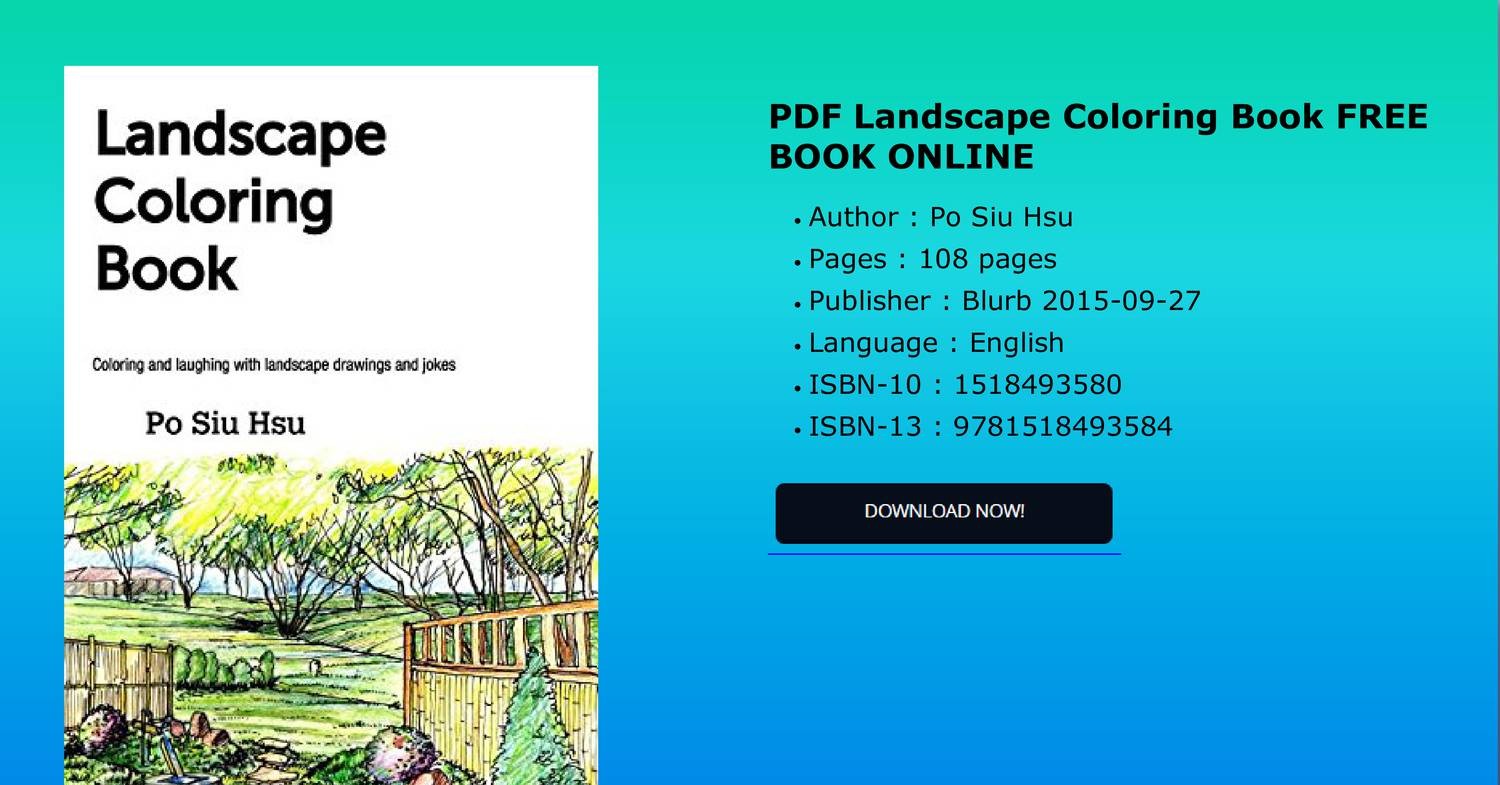 Featured image of post Landscape Coloring Pages Pdf / Perfect for adults and for children!