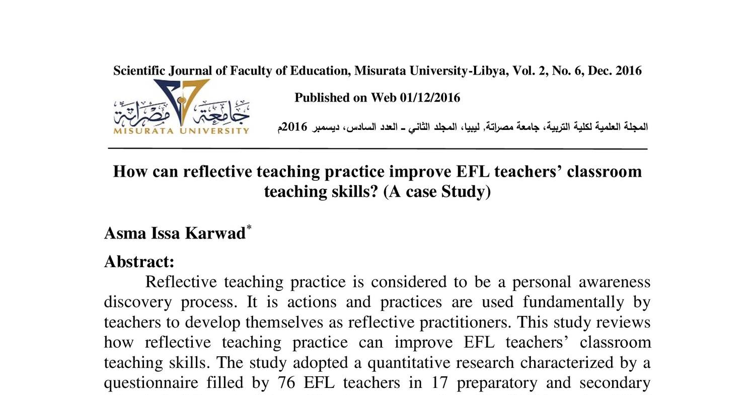 (21)How can reflective teaching practice improve EFL teacher.pdf | DocDroid