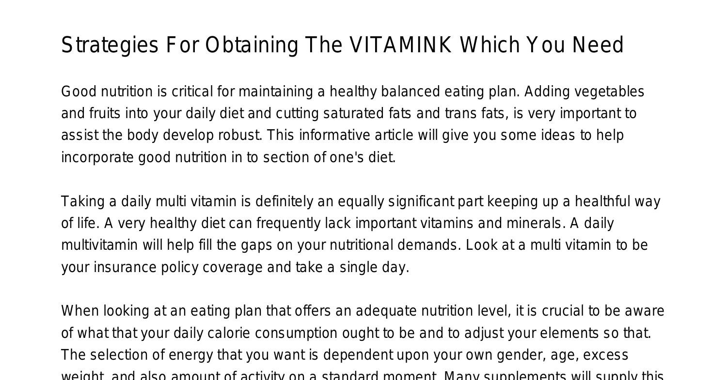 Strategies For Getting The Vitamin K Which You Neednebto.pdf.pdf DocDroid