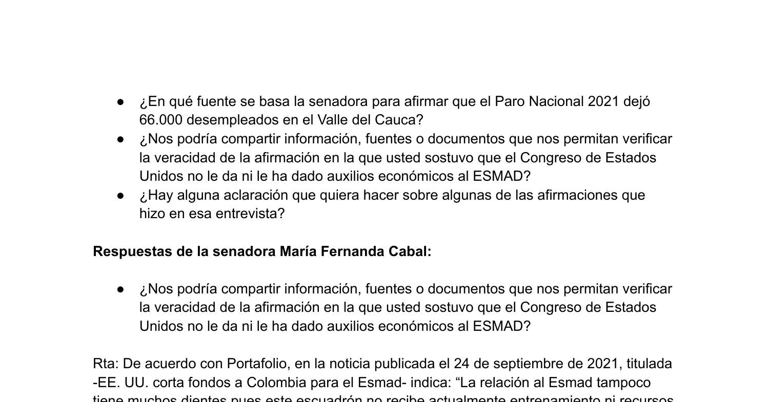 Cuestionario Y Respuestas De Mar a Fernanda Cabal pdf DocDroid
