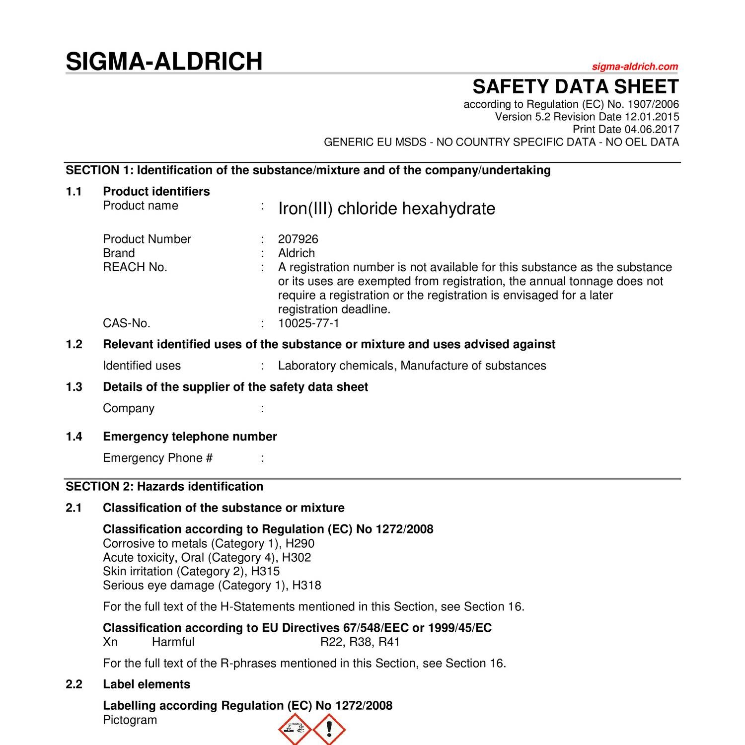 Iron(III) chloride hexahydrate SA.pdf DocDroid
