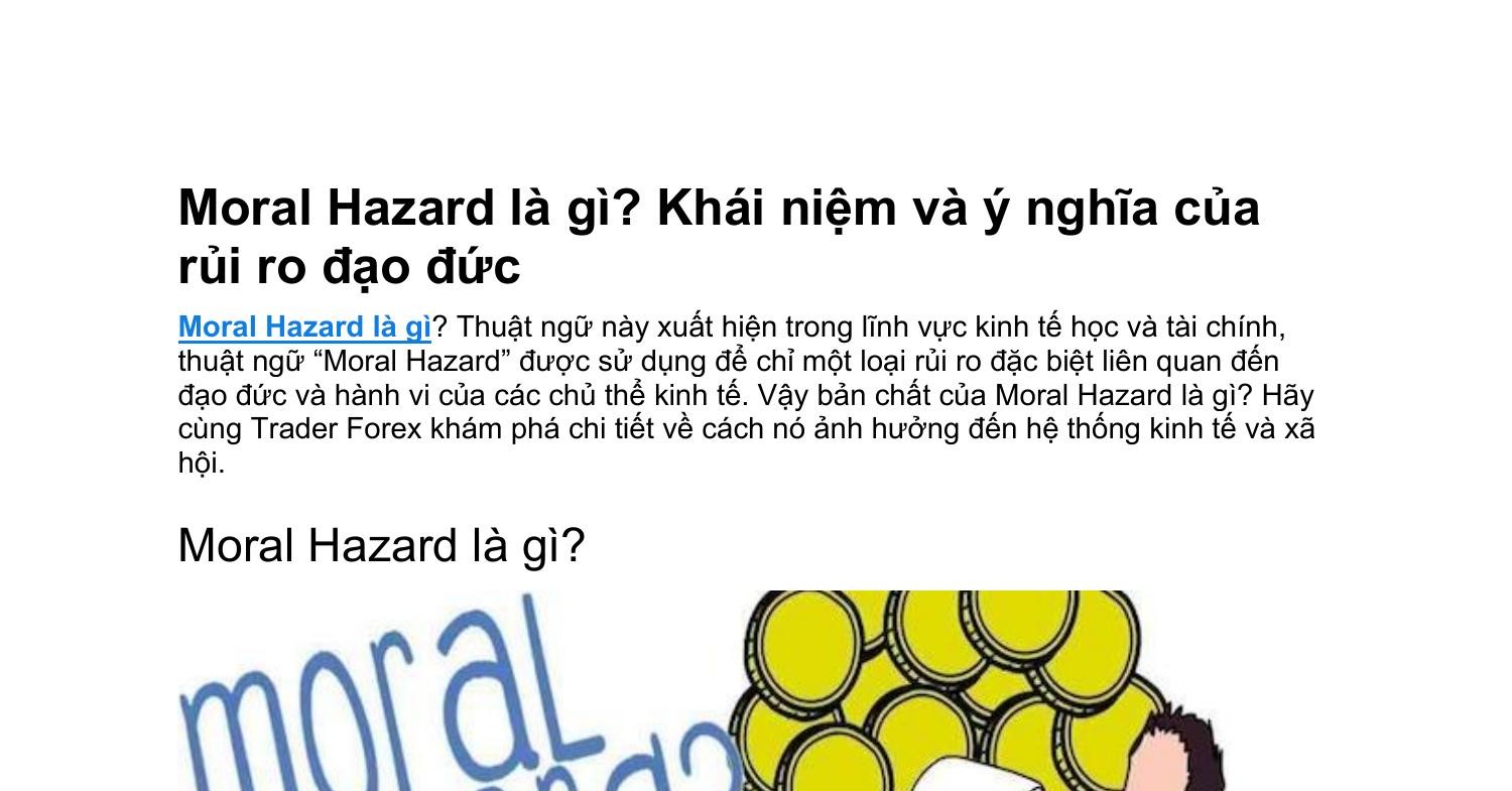 Moral Hazard là gì.docx | DocDroid