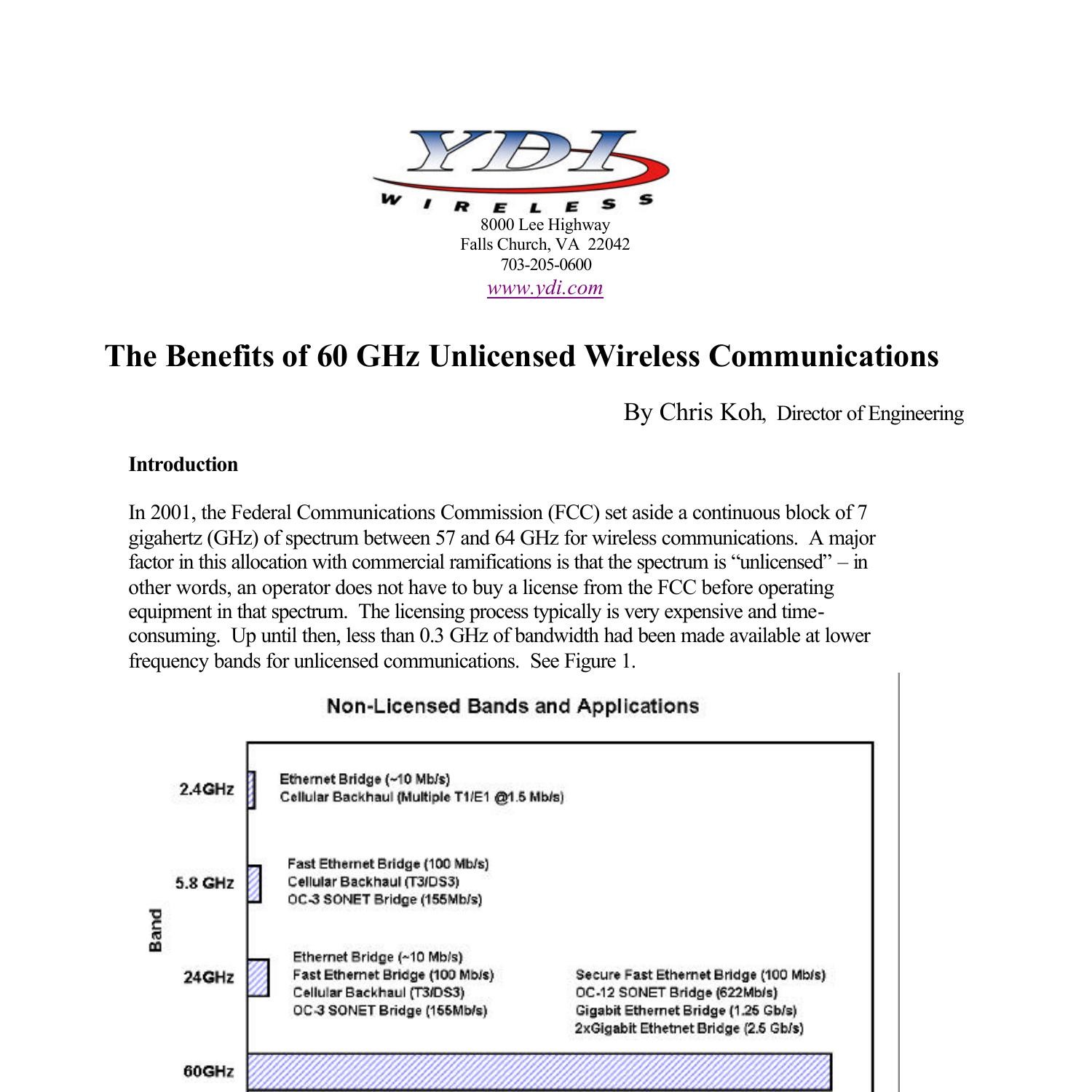 The benefits of 60 GHz unlincened wireless communication.pdf DocDroid