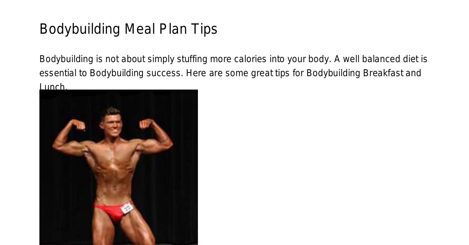 Bodybuilding Meal Plan Tipsifwxs.pdf.pdf DocDroid