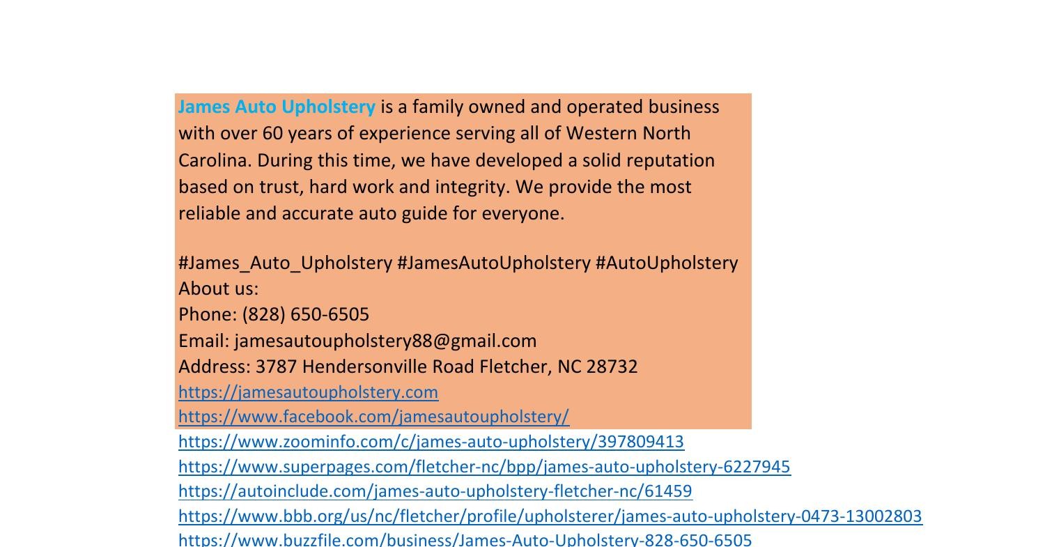 jamesautoupholstery.xlsx DocDroid