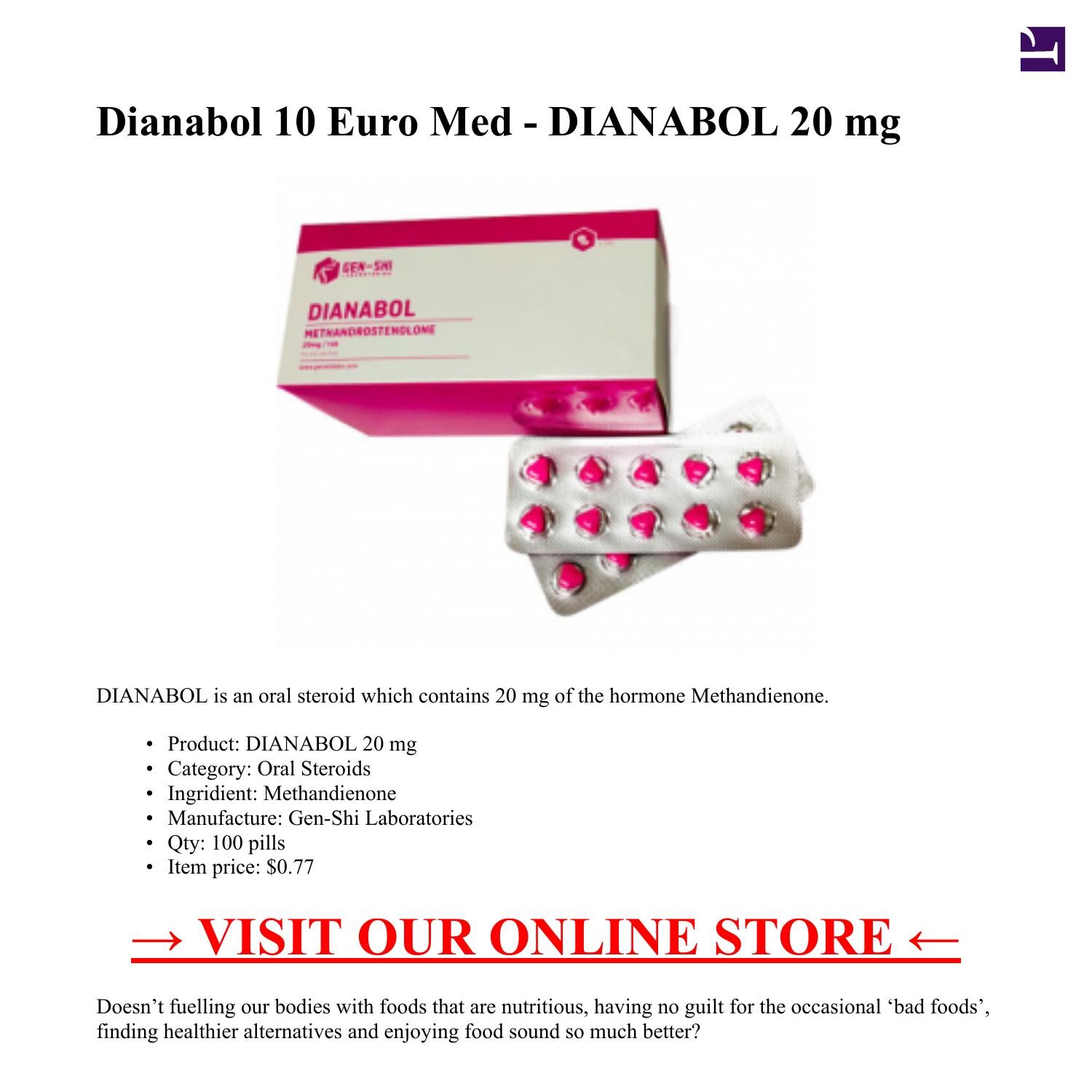 Dianabol 10 Euro Med DIANABOL 20 Mg 100 Pills pdf DocDroid