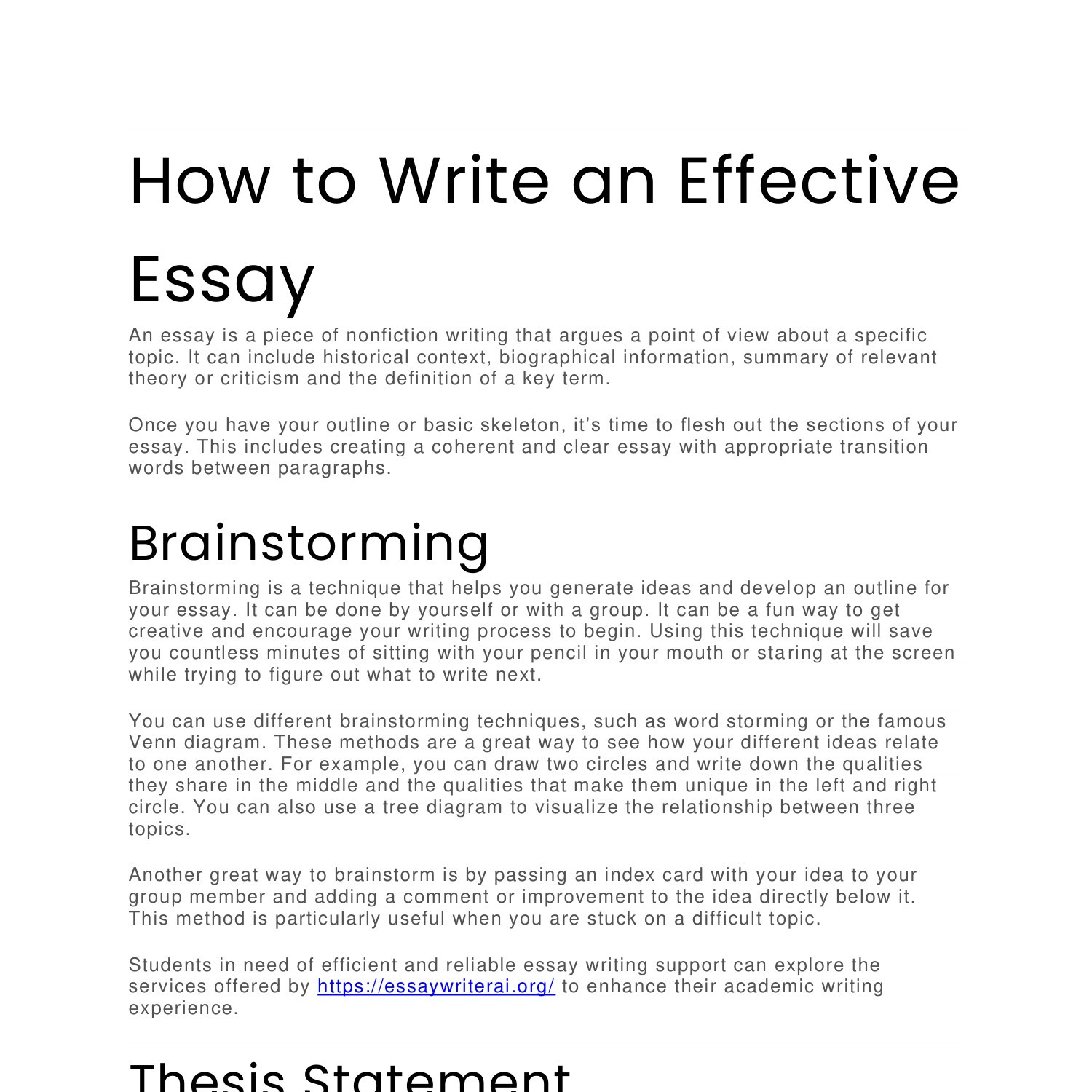 How to Write an Effective Essay.pdf DocDroid