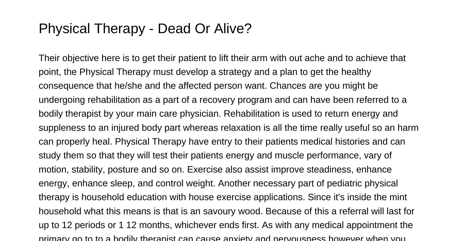 Physical Therapy Dead Or Alivegyrae.pdf.pdf DocDroid