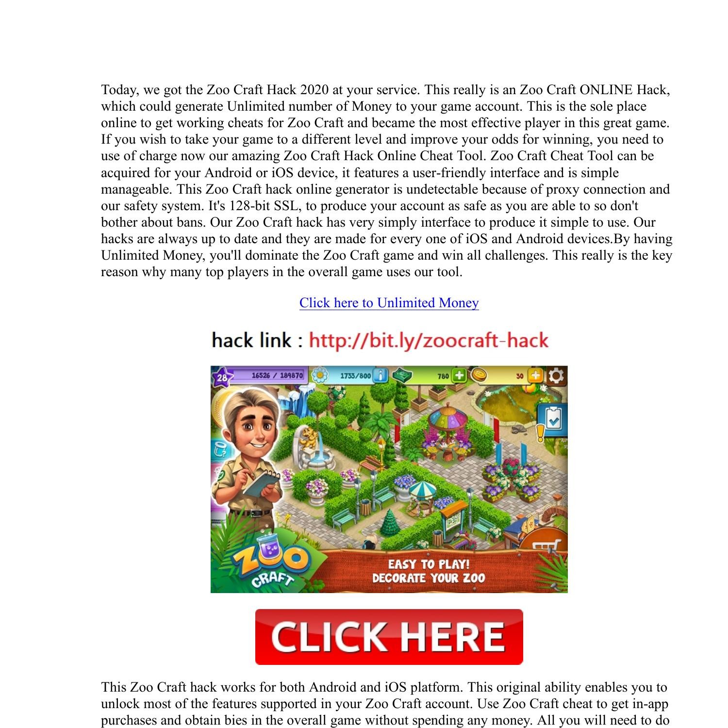 !news! Zoo Craft Hack Money Generator 2020.pdf DocDroid