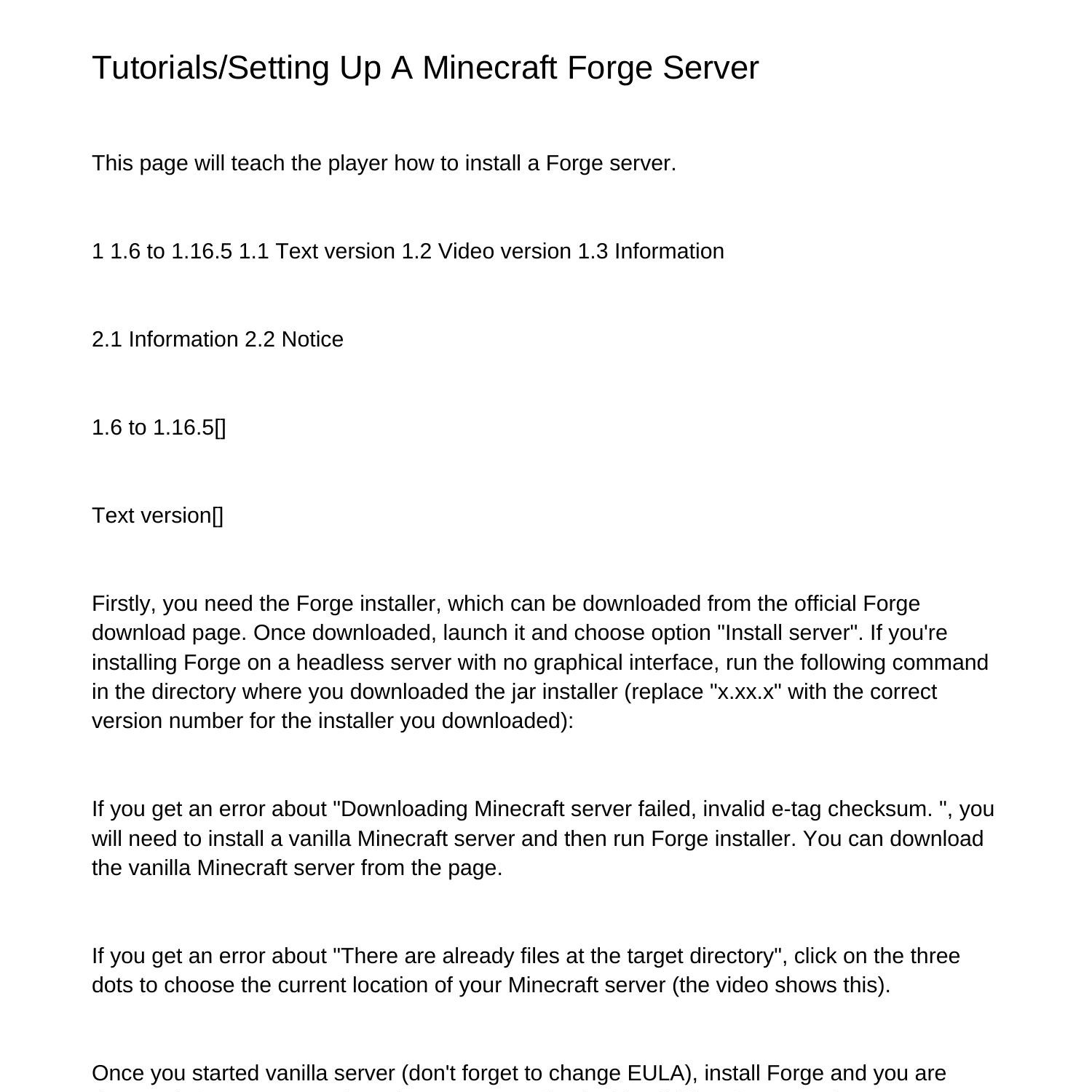 TutorialsSetting Up A Minecraft Forge Serverftcpe.pdf.pdf | DocDroid
