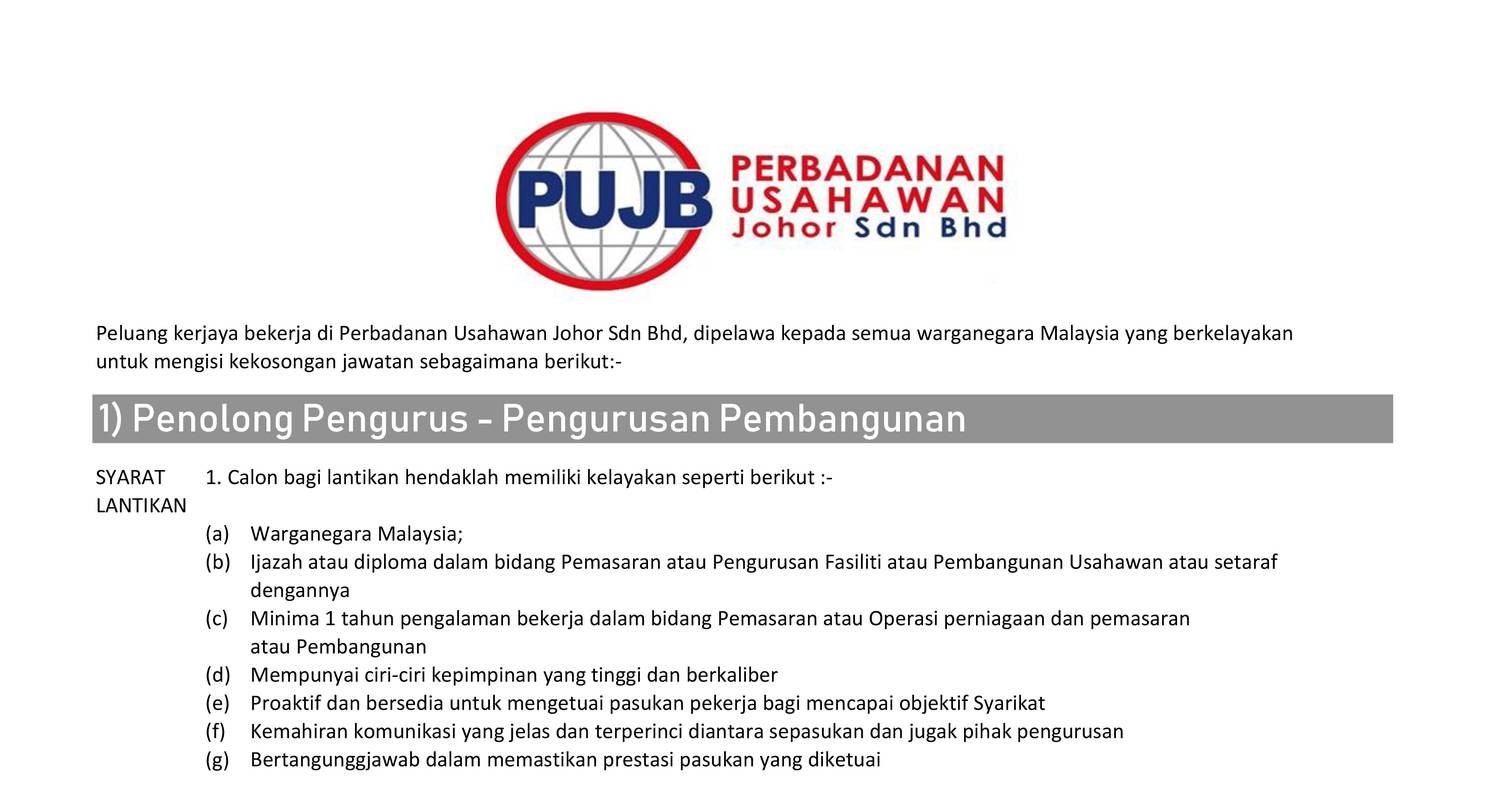 Job Vacancy Kluang Junction 3 Pdf Docdroid