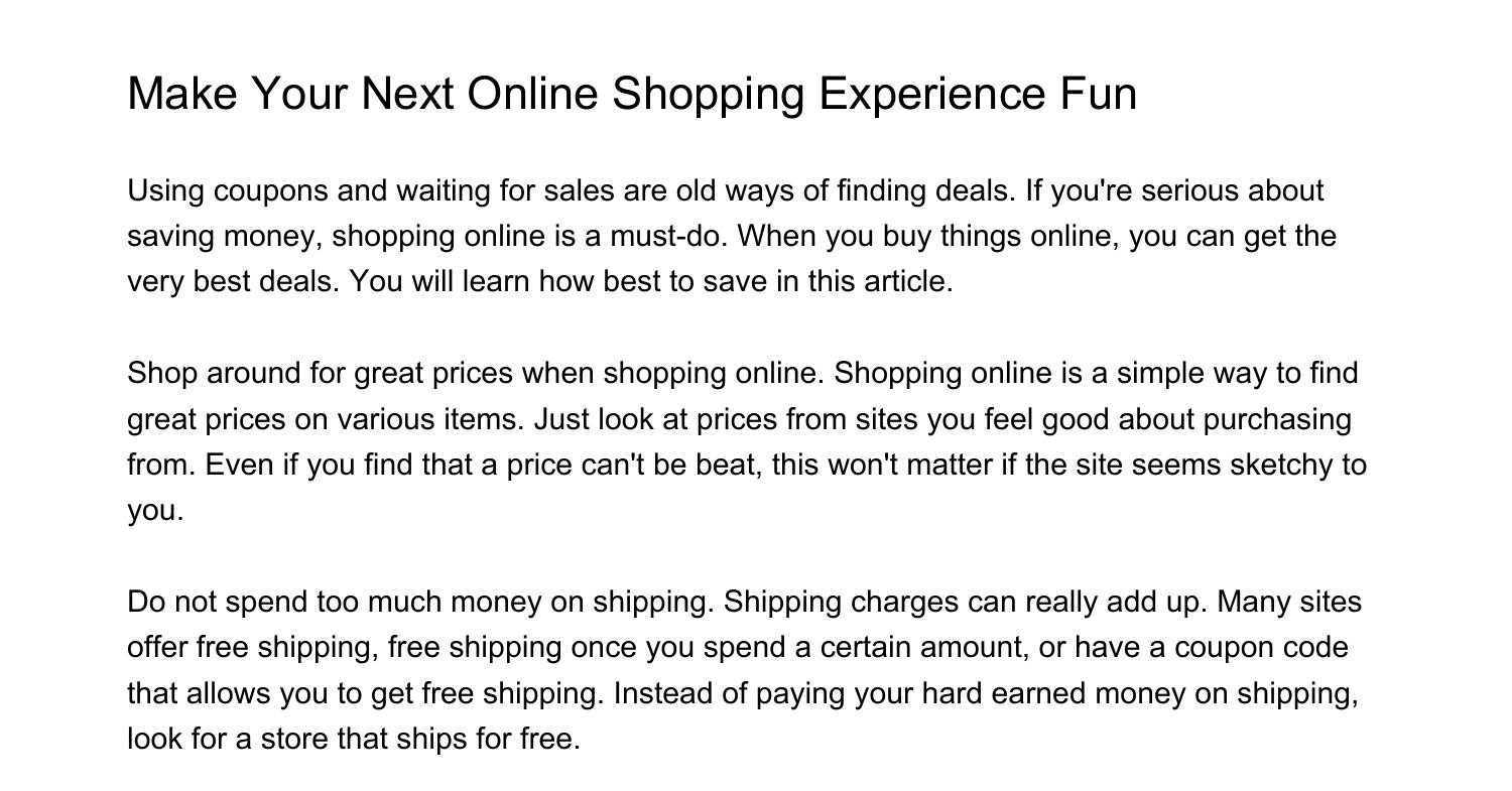 Make Your Next Online Shopping Experience Funfavme.pdf.pdf DocDroid