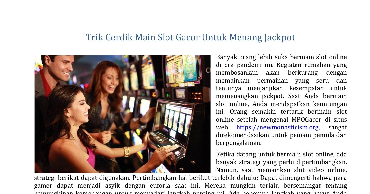 trik slot jackpot