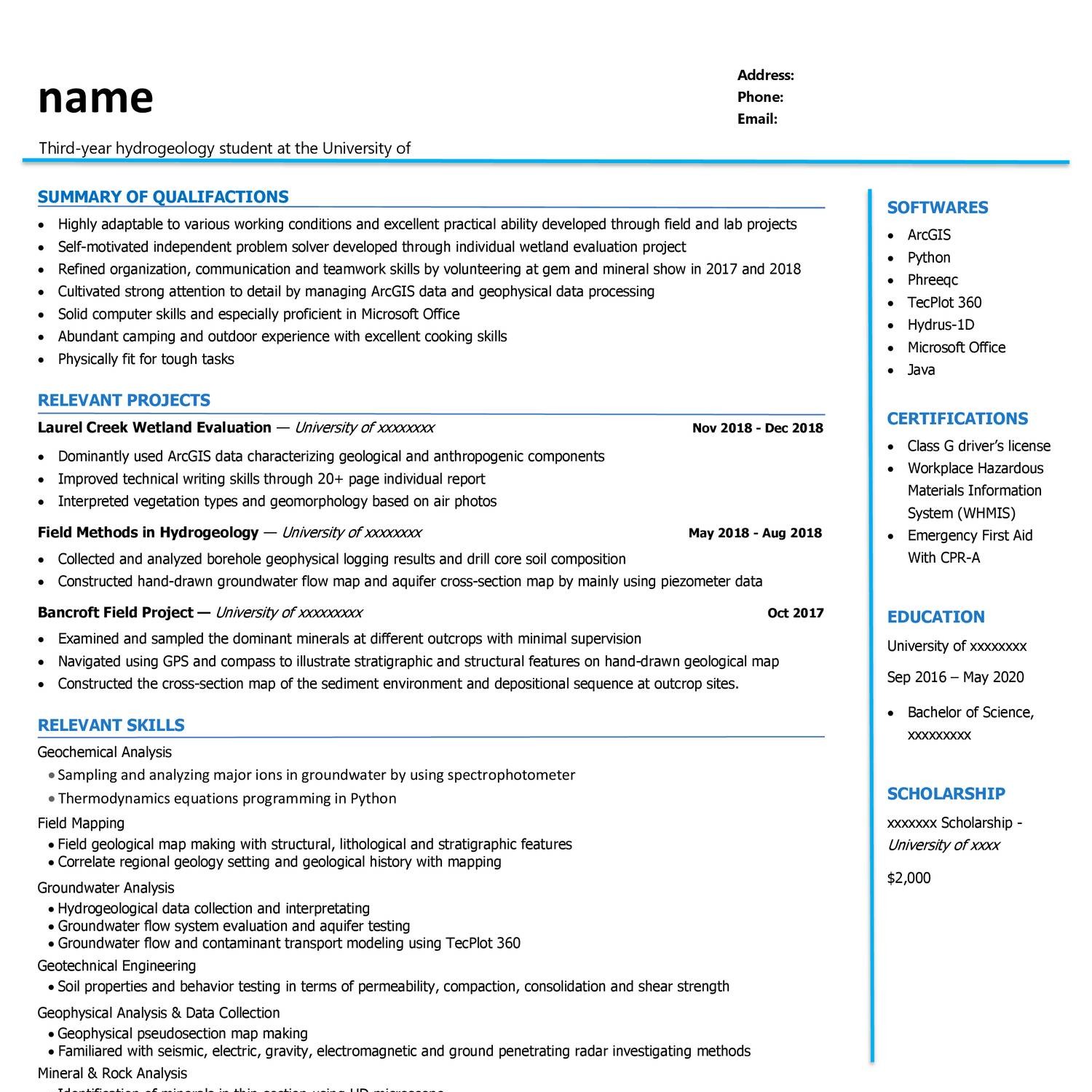 write resume pdf