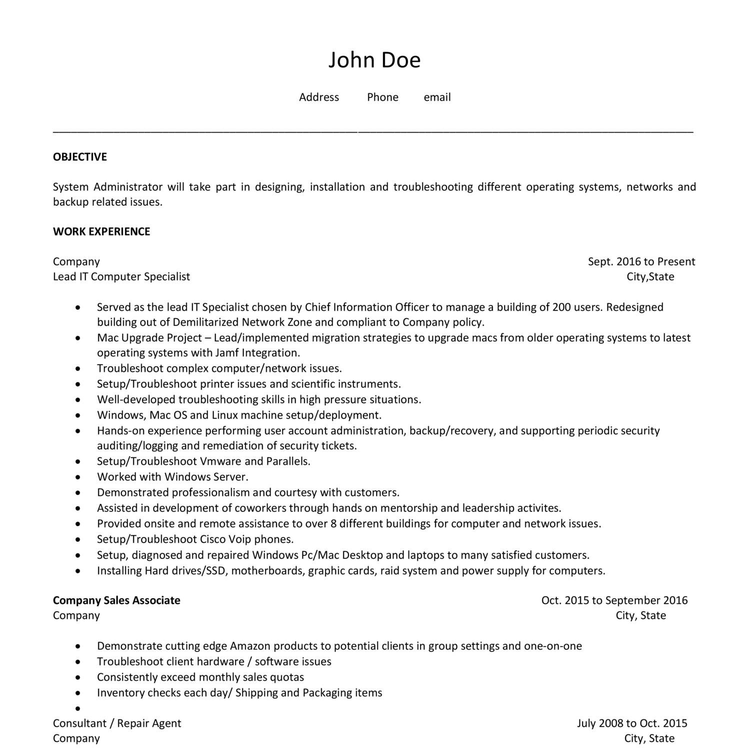 resume template reddit free