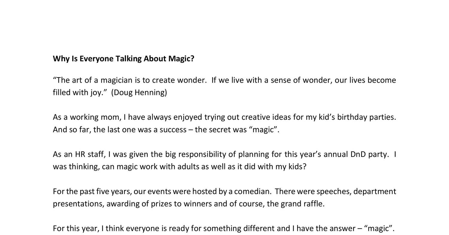 Why Is Everyone Talking About Magic pdf DocDroid