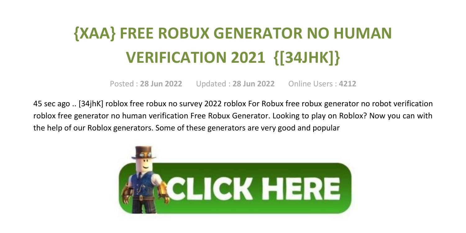 ROBUX GRÁTIS 2021 