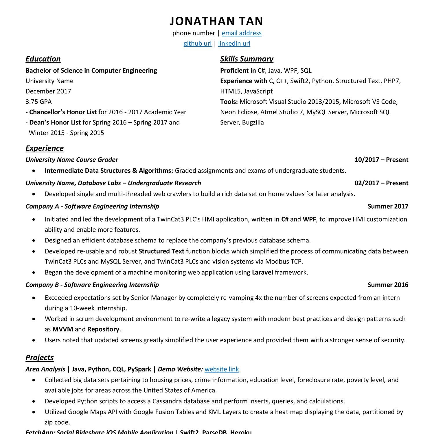 summary for resume examples reddit