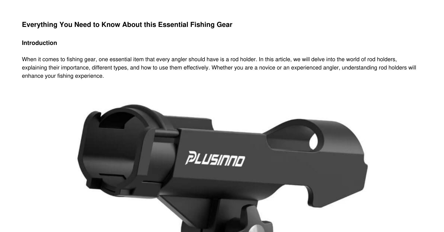 Rod Holders 101: Everything You Need to Know About this Essential