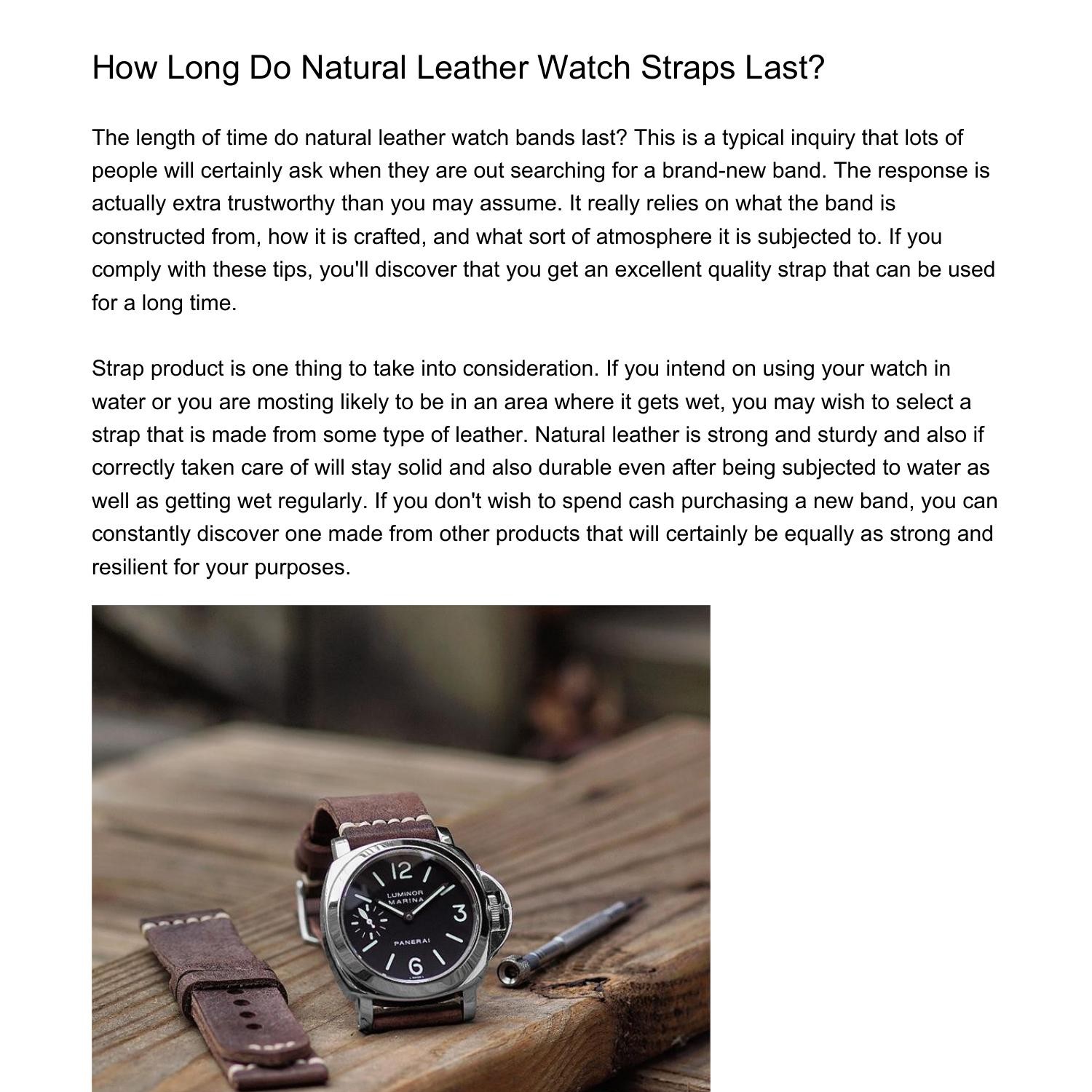 For How Long Do Leather Watch Straps Lastxgpuw.pdf.pdf DocDroid
