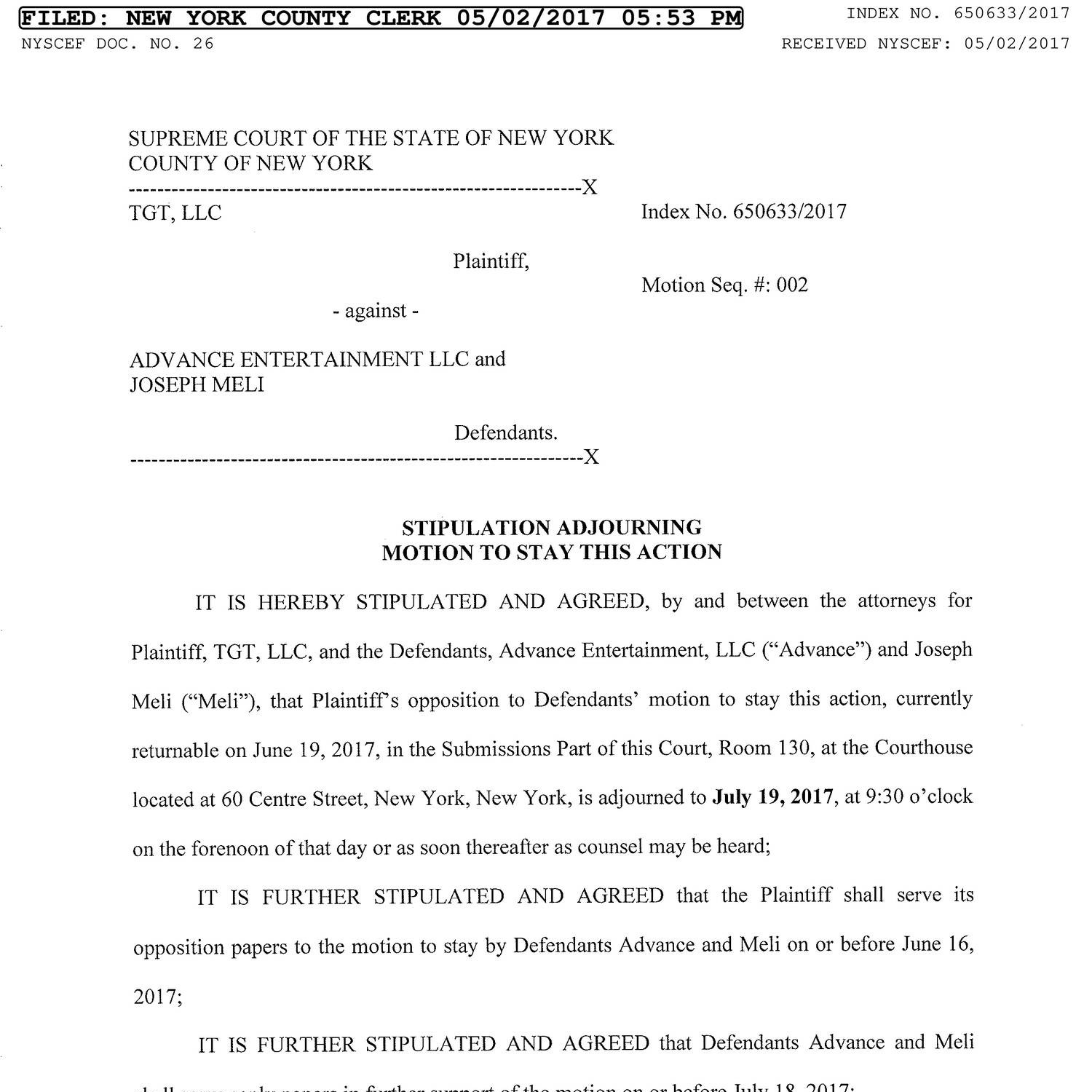 STIPULATION ADJOURNMENT OF MOTION IN SUBMISSIONS PART RM 130.pdf DocDroid