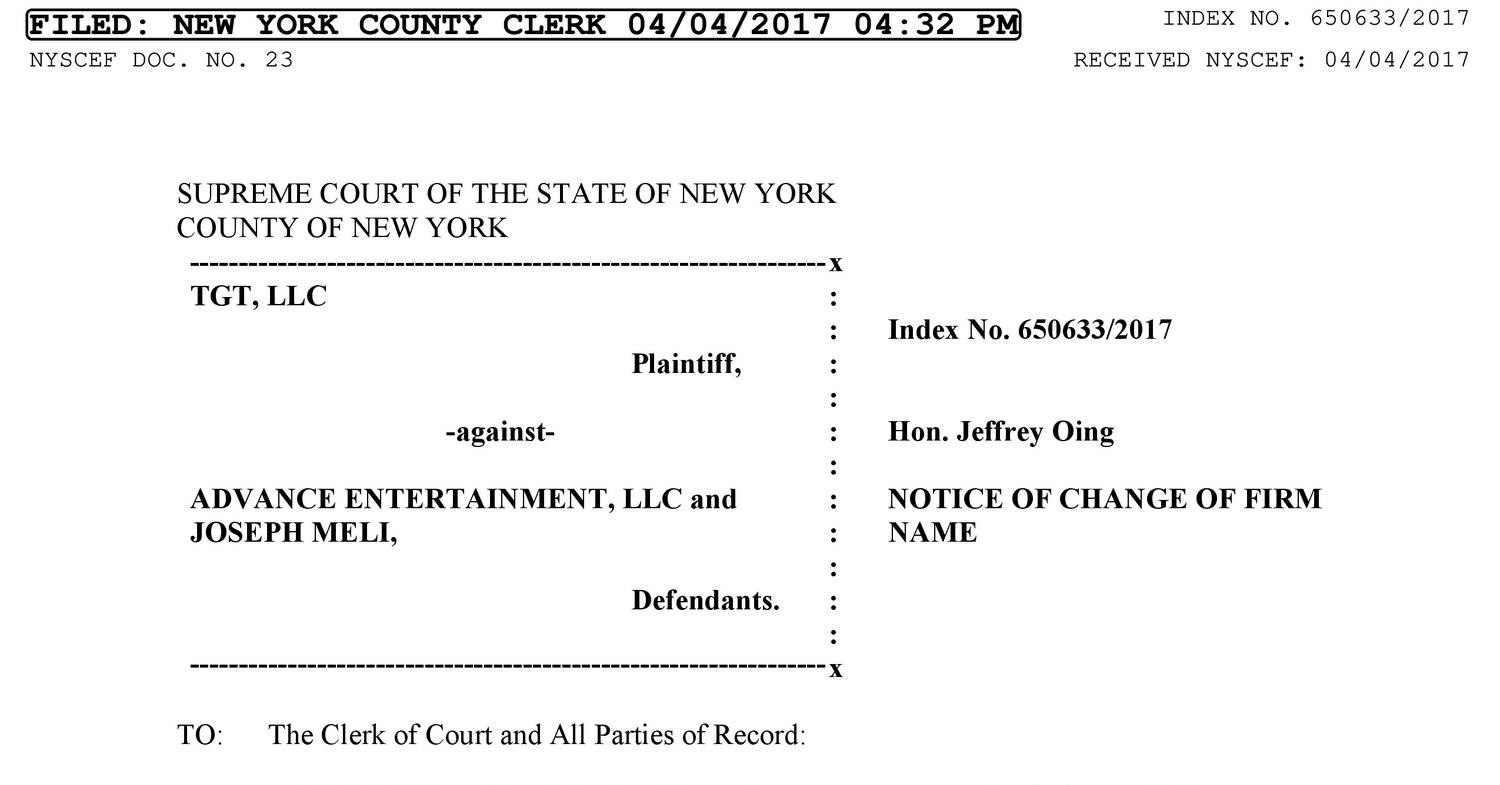 NOTICE OF CHANGE OF FIRM NAME OR ADDRESS (POST RJI).pdf DocDroid