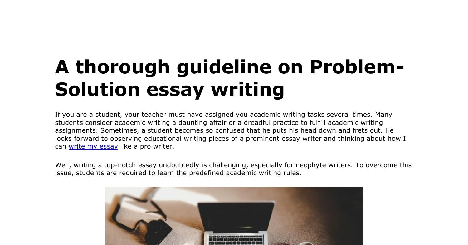 problem solution essay writing 9