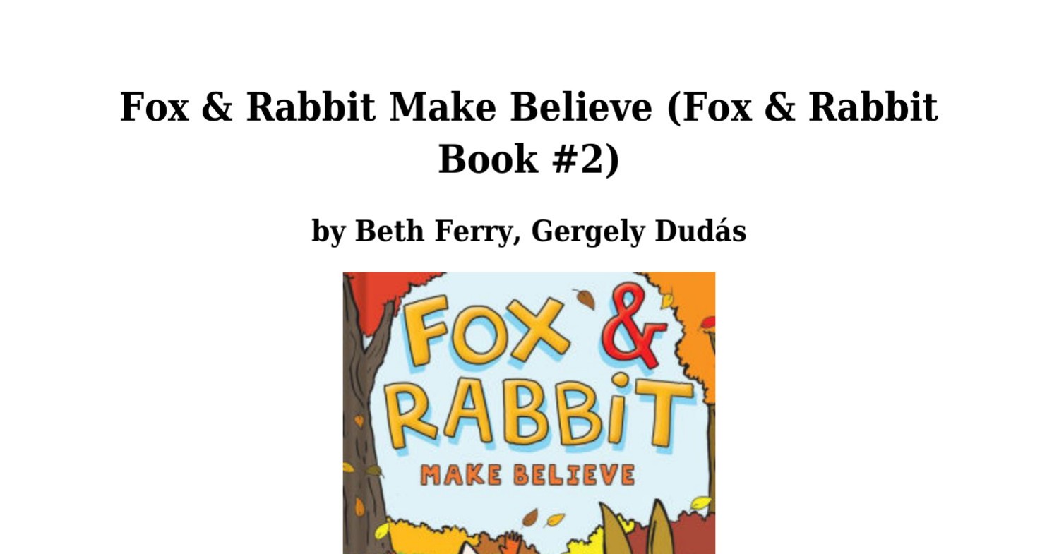 Read-pdf-Fox-Rabbit-Make.pdf | DocDroid