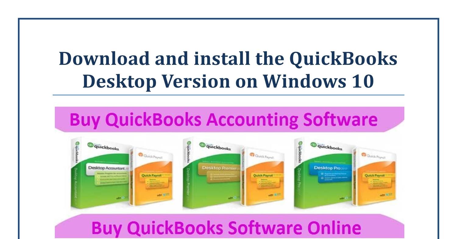 quickbooks download windows 10