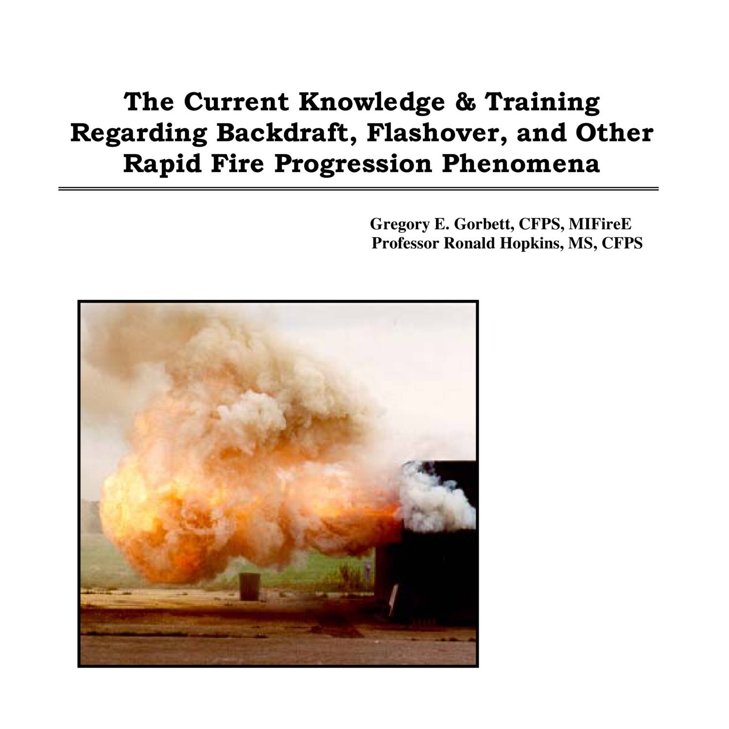The-Current-Knowledge-and-Training-Regarding-Backdraft-Flashover-and ...